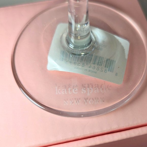 SOLD kate spade new york NIB 'Together Again' Celebrate 12 oz wine glass - Picture 3 of 10